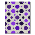Violet Purple Dotted Scatter Rug