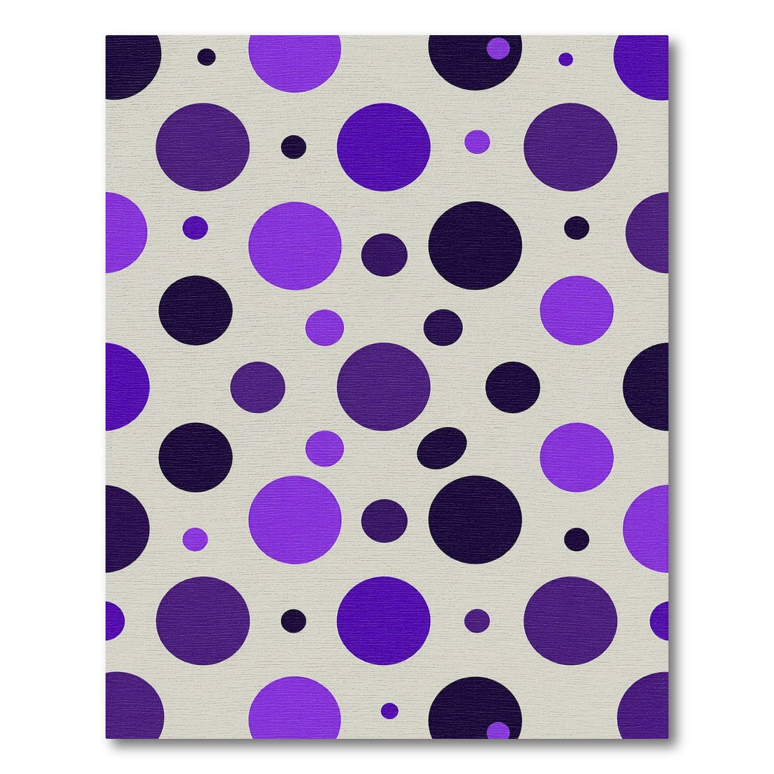 Violet Purple Dotted Scatter Rug