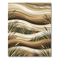 Earthy Tone Abstract Dune Grass Rug
