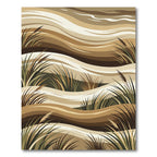 Earthy Tone Abstract Dune Grass Rug