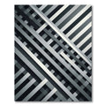 Monochromatic Intersecting Slats Stripe Rug