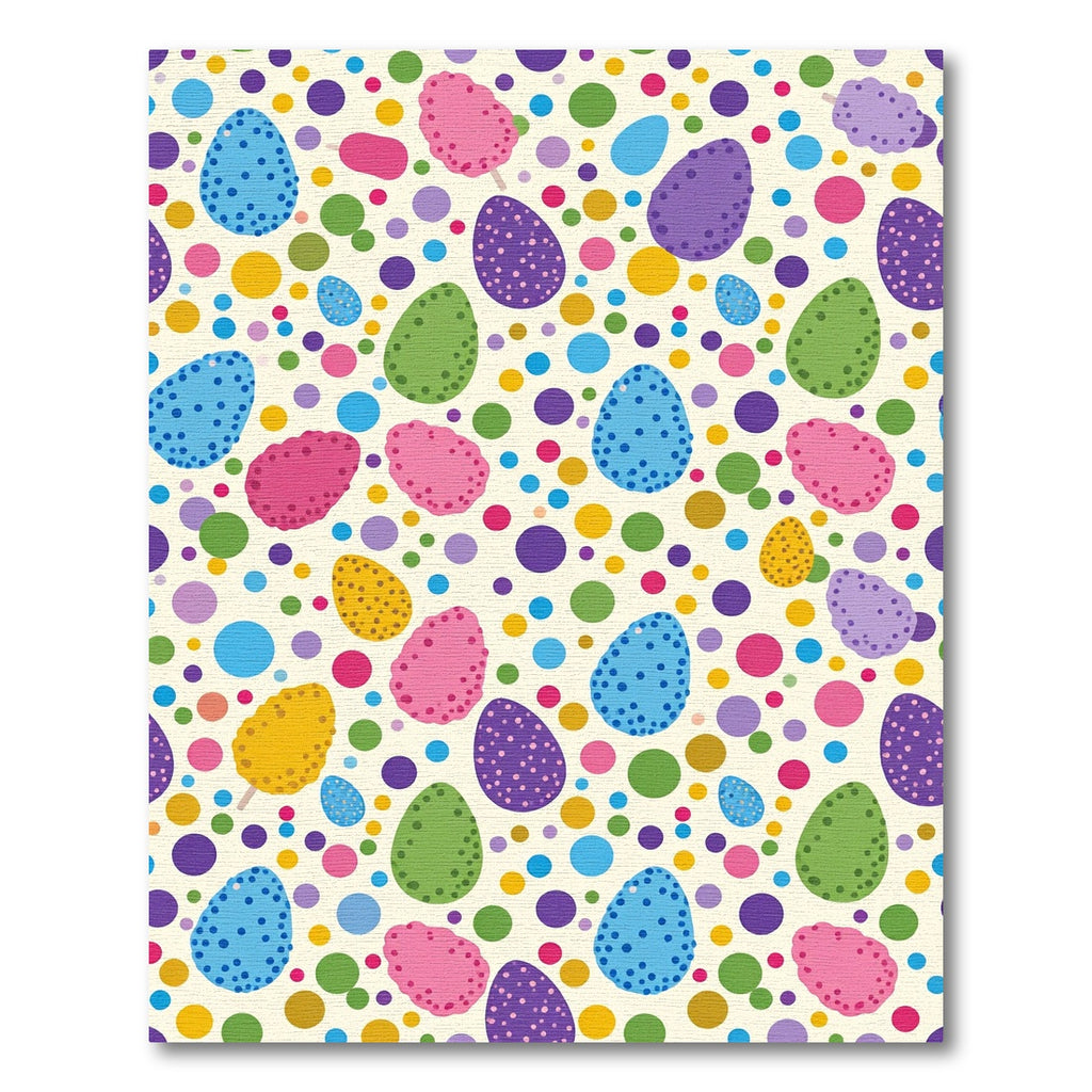 Colorful Easter Egg Polka Dot Art Rug