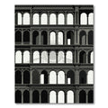 Monochromatic Arched Gallery Architecture Rug