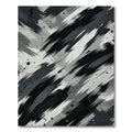 Monochromatic Abstract Brush Stroke Rug