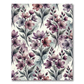 Muted Floral Botanical Watercolor Rug