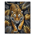 Golden Tiger Tropical Jungle Foliage Rug