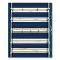 Modern Navy Blue Horizontal Stripe Rug