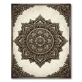Exquisite Baroque Scrollwork Medallion Rug