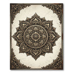 Exquisite Baroque Scrollwork Medallion Rug