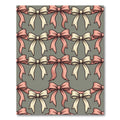 Soft Pink Bow Ribbon Drapery Rug