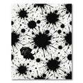 Playful Black Splash Dog Labrador Rug