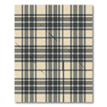 Monochrome Plaid Linear Interruption Rug