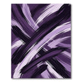 Deep Plum Abstract Brush Stroke Rug