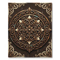 Ornate Bronze Medallion Medley Rug