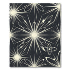 Retro Starburst Atomic Orbit Rug