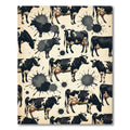 Black and White Holstein Cow Splatter Rug