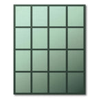 Pale Green Gradient Checkerboard Rug