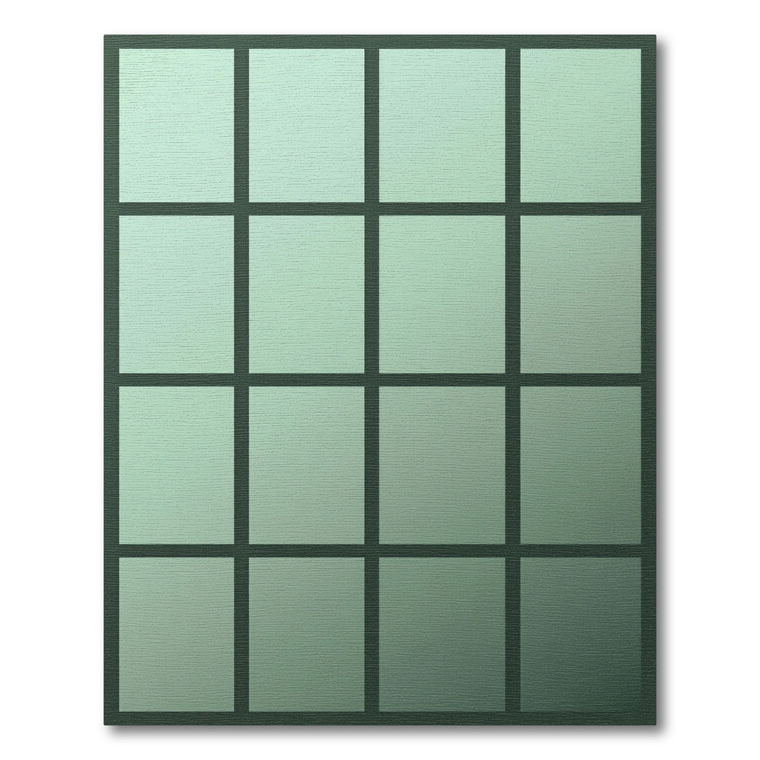Pale Green Gradient Checkerboard Rug