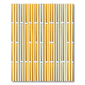 Golden Bamboo Slatted Vertical Lines Rug