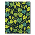 Green Yellow Hop Vine Botanical Rug