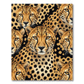 Majestic Golden Cheetah Spotted Portrait Rug