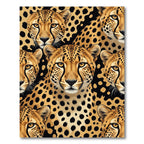 Majestic Golden Cheetah Spotted Portrait Rug