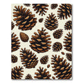 Rustic Forest Pinecone Earthy Accent Rug
