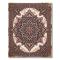 Antique Blush Floral Scrolled Medallion Rug