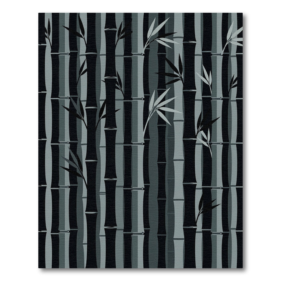 Monochromatic Bamboo Forest Vertical Rug