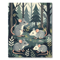 Whimsical Forest Mouse Woodland Scene Rug