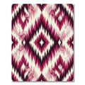 Deep Burgundy Jagged Diamond Wash Rug