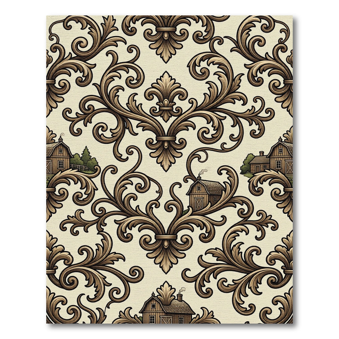 Brown Country Manor Accents Rug