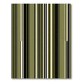 Modern Olive and Black Vertical Stripe Rug