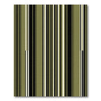 Modern Olive and Black Vertical Stripe Rug