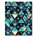 Navigational Geometric Compass Rose Medallion Rug