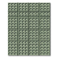 Sage Green Grid Geometric Box Rug