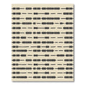 Black Arrow Collection Horizontal Stripes Rug