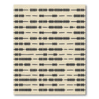 Black Arrow Collection Horizontal Stripes Rug