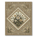 Antique Floral Paisley Medallion Rug