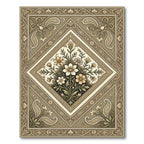 Antique Floral Paisley Medallion Rug