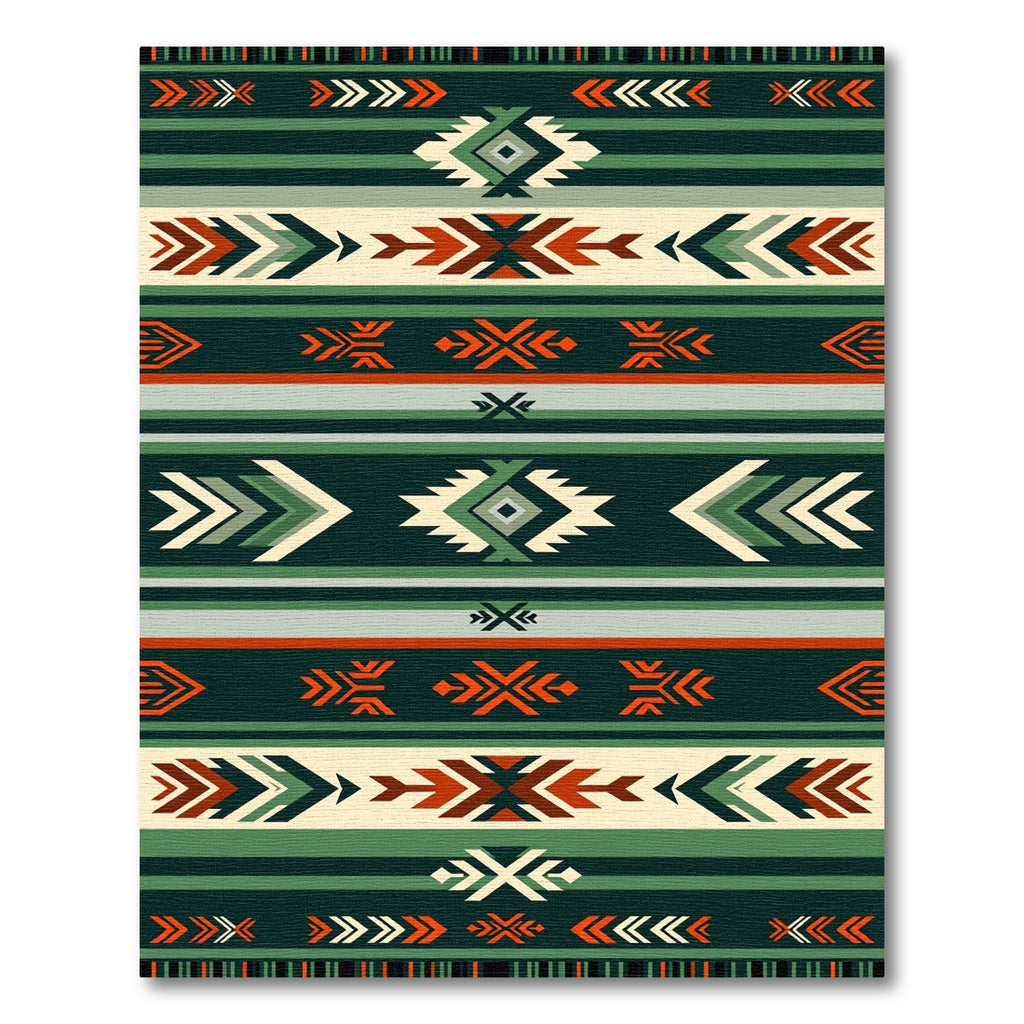Southwestern Geometric Stripe Rug