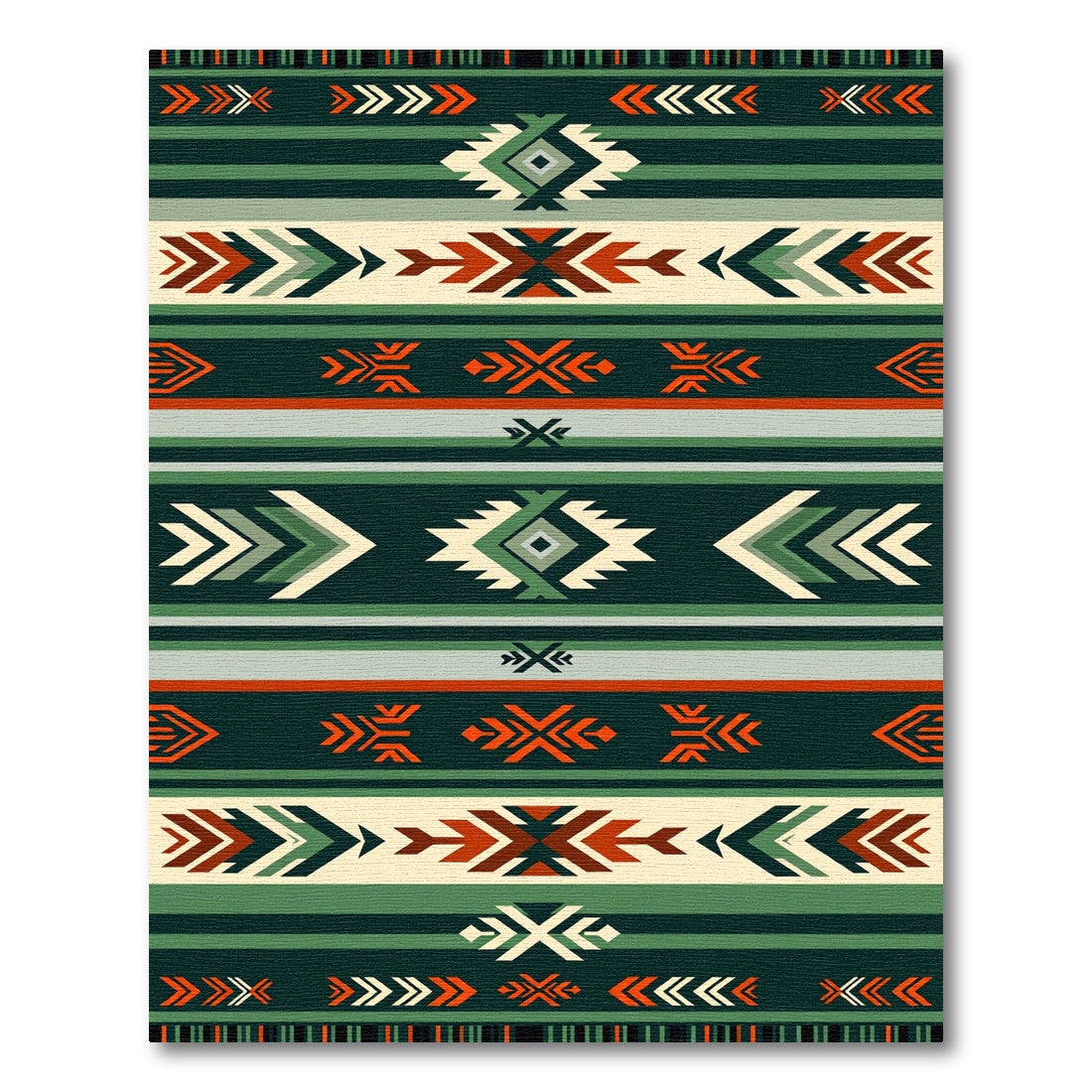 Southwestern Geometric Stripe Rug