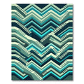 Cool Geometric Zigzag Steps Rug