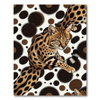 Wild Serval Cat Spotted Feline Art Rug
