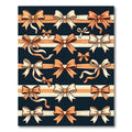 Orange and Cream Bow Stripes Rug