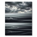 Dramatic Gray Overcast Streak Rug