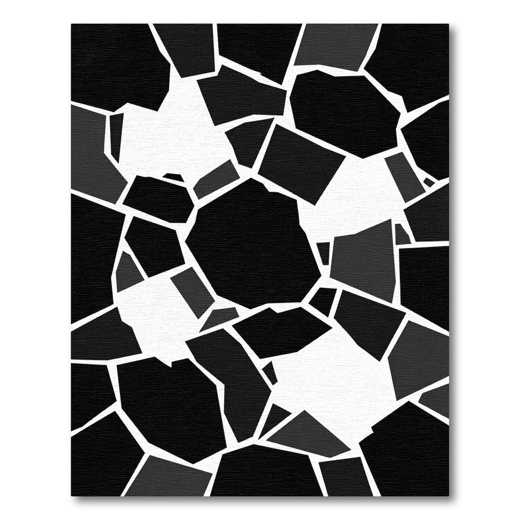 Monochromatic Fragmented Abstract Geometric Rug