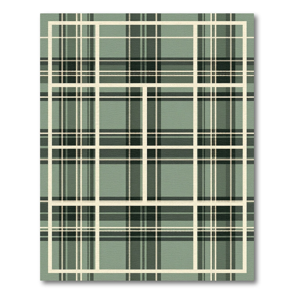 Sage Green Classic Plaid Checkered Rug