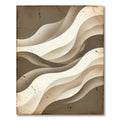 Vintage Beige Abstract Flowing Wave Rug