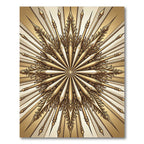 Golden Sunburst Spear Medallion Rug